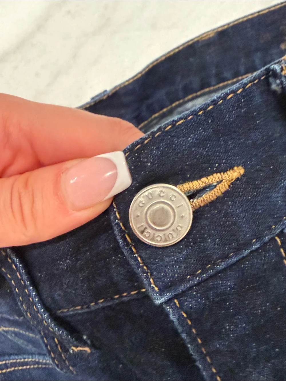 Authentic Gucci Tiger Embroidered Jeans  Size 31 Made in Italy RARE🐅